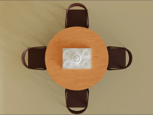 impostazione del t&egrave; Modello 3D