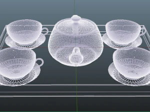 impostazione del t&egrave; Modello 3D