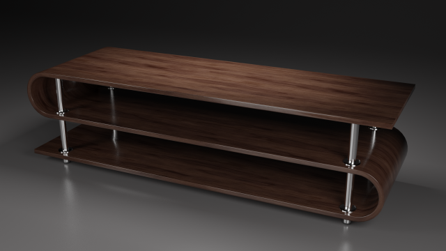 table for tv low-poly 3D Model .c4d .max .obj .3ds .fbx .stl .blend 