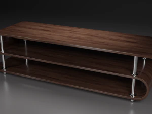 mesa para tv low-poly Modelo 3D