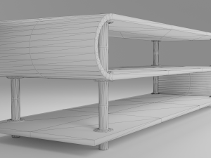 table for tv low-poly 3D Model