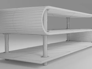 table for tv low-poly 3D Model