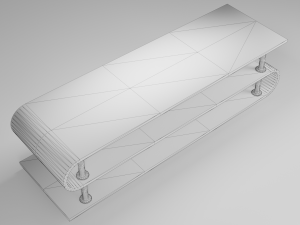 table for tv low-poly 3D Model