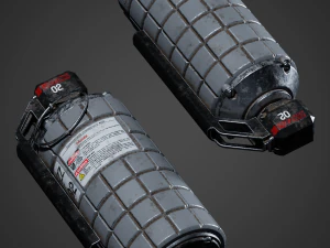 zz grenade 02 3D Model