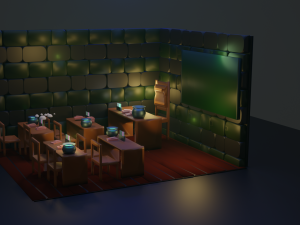 magic cabinet scene 3D Модель
