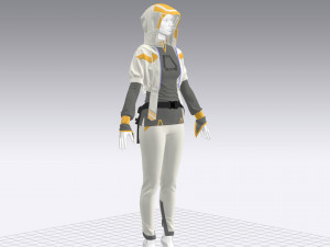 fci-fi female outfit 3D Модель