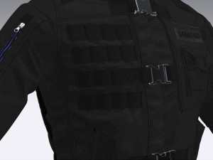 tactical jacket Modelo 3D