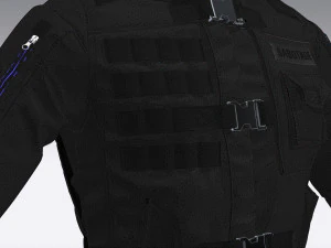 veste tactique Modèle 3D