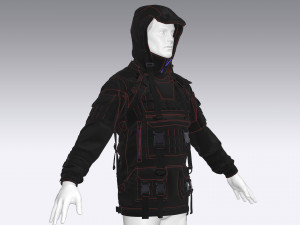 tactical jacket Model 3D