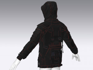 tactical jacket Model 3D