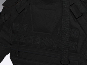 tactical jacket Model 3D