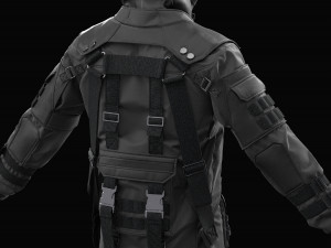 tactical jacket Model 3D