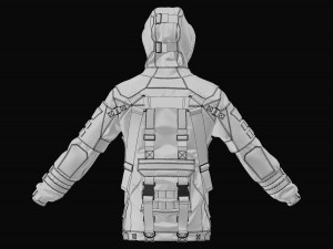 tactical jacket Model 3D