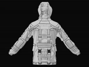 jaqueta t&aacute;tica Modelo 3D