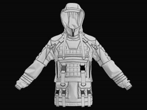 tactical jacket Model 3D