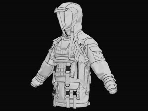 tactical jacket Model 3D