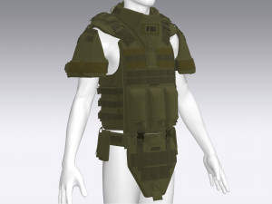 body armor 3D-Modell