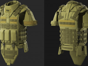 body armor 3D-Modell
