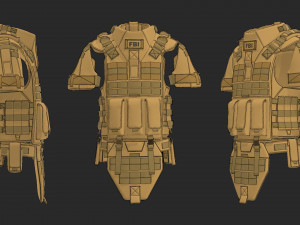 body armor 3D-Modell