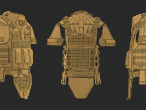 body armor 3D-Modell