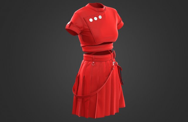 women outfit 3D 모델 .c4d .max .obj .3ds .fbx .stl .blend 
