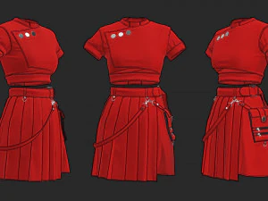 women outfit 3D Model