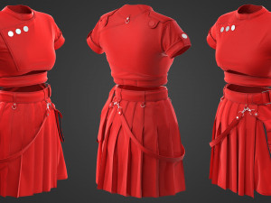 women outfit 3D 모델