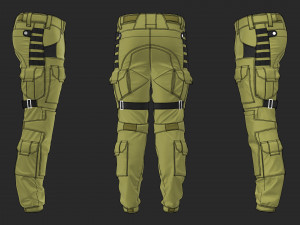 tactical pants Modelo 3D
