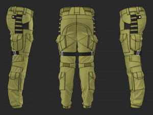 tactical pants 3D Model