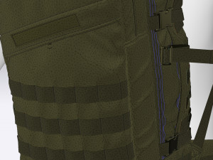 tactical backpack 3D मॉडल