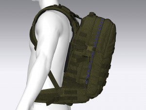 tactical backpack 3D मॉडल