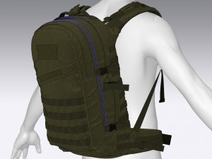 tactical backpack 3D मॉडल