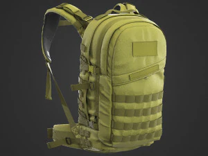 戦術的なバックパック 3Dモデル