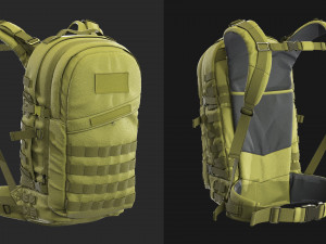 tactical backpack 3D मॉडल