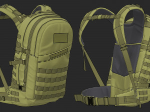 tactical backpack 3D मॉडल
