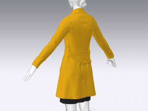 women outfit coat Modelo 3D
