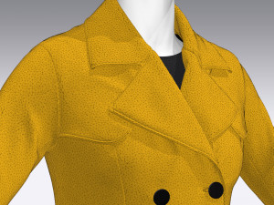 women outfit coat Modelo 3D