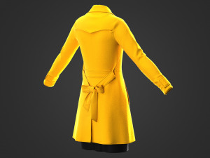 women outfit coat Modelo 3D