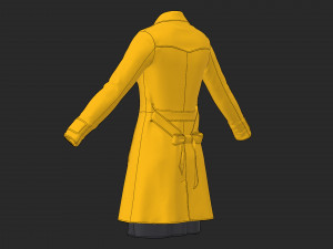 women outfit coat Modelo 3D