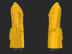women outfit coat 3D Model