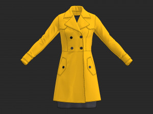 women outfit coat Modelo 3D
