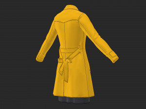 women outfit coat Modelo 3D