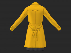 women outfit coat Modelo 3D