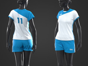women sports outfit 3D Модель