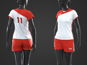 women sports outfit 3D Модель