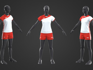 women sports outfit 3D Модель