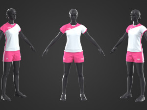 women sports outfit 3D Модель
