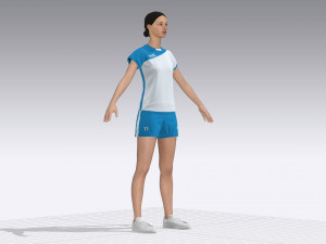 women sports outfit 3D Модель