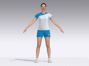 women sports outfit 3D Модель