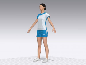 women sports outfit 3D Модель